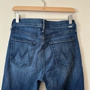 MOTHER Dark Blue Straight Leg Jeans